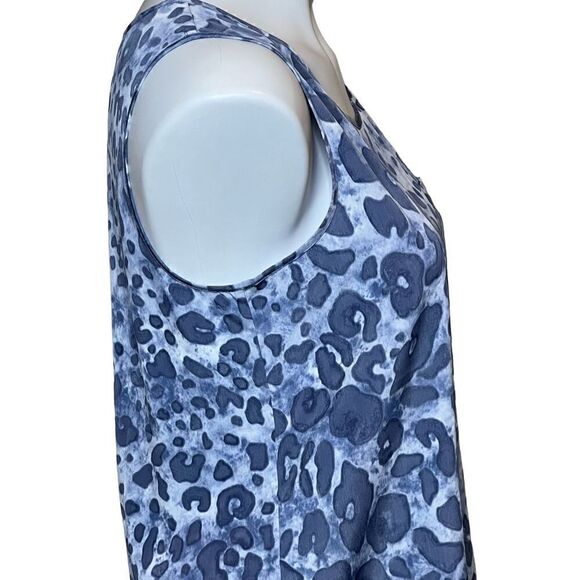 Chico’s NWT blue leopard print tank top size 0 (small) - Picture 7 of 15